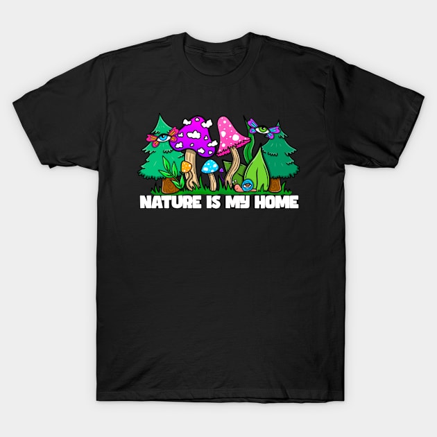 Trippy mushrooms T-Shirt by Thisuniquevibe